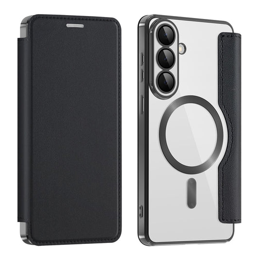 Funda MagSafe para Samsung Galaxy S26 Plus, Techsuit, SmartMag Book, Negra