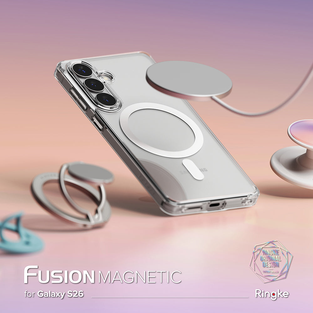 Funda MagSafe para Samsung Galaxy S26 S942, Ringke, Fusion, Transparente
