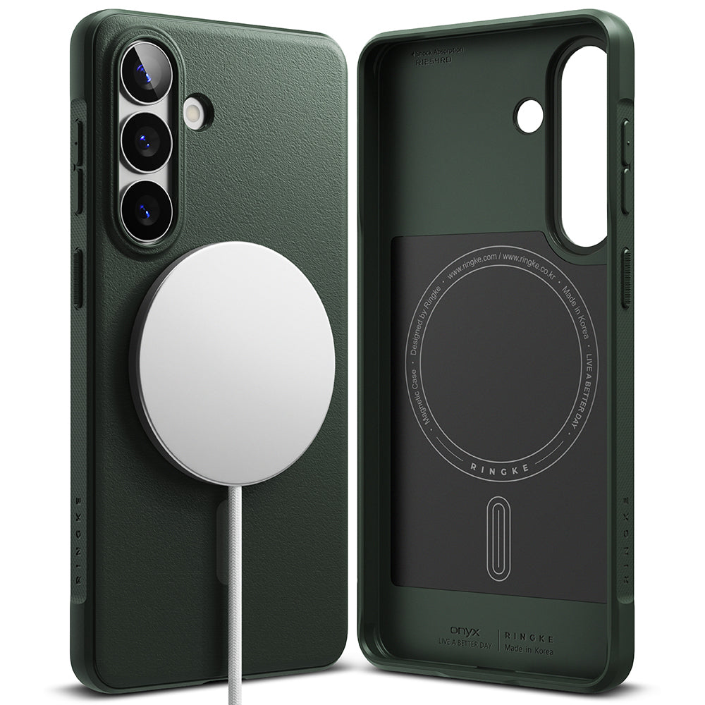 Funda MagSafe para Samsung Galaxy S26 S942, Ringke, Onyx, Verde Oscuro