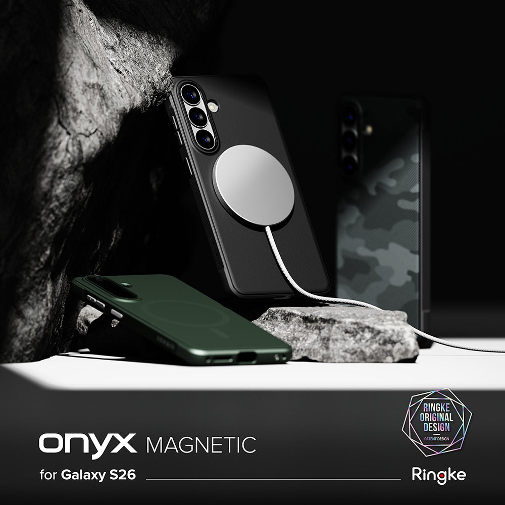 Funda MagSafe para Samsung Galaxy S26 S942, Ringke, Onyx, Verde Oscuro
