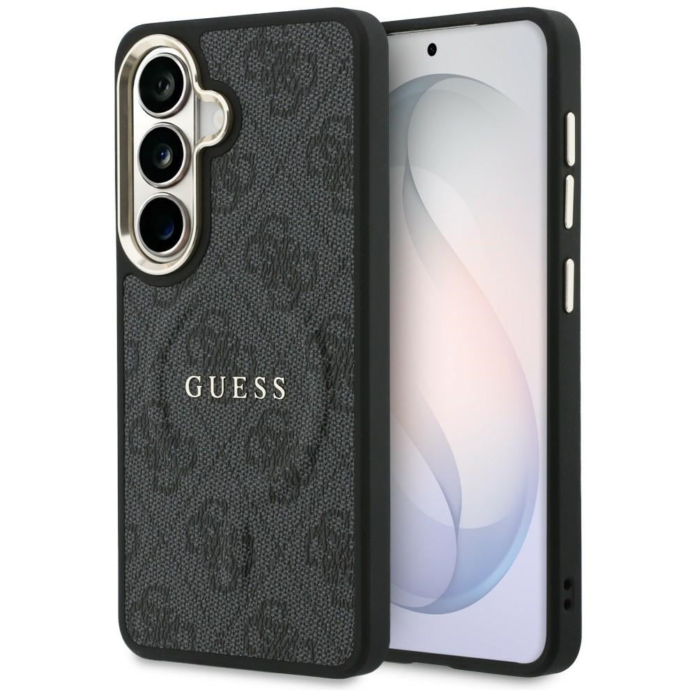 Funda MagSafe para Samsung Galaxy S26 S942, Guess, 4G Embossed Ring, Negra
