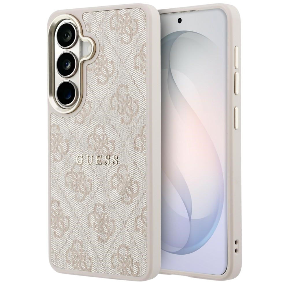 Funda MagSafe para Samsung Galaxy S26 S942, Guess, 4G Embossed Ring, Rosa