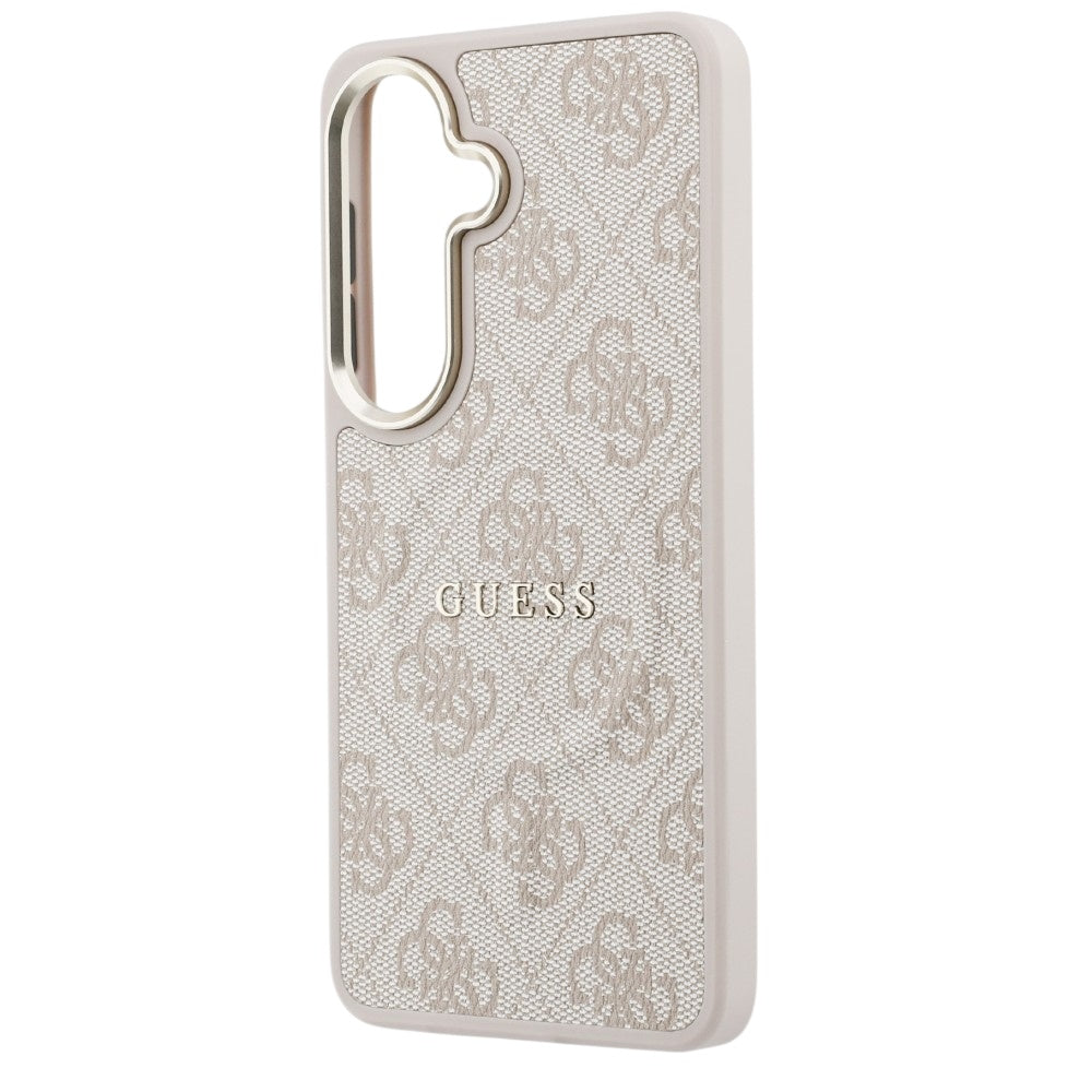 Funda MagSafe para Samsung Galaxy S26 S942, Guess, 4G Embossed Ring, Rosa