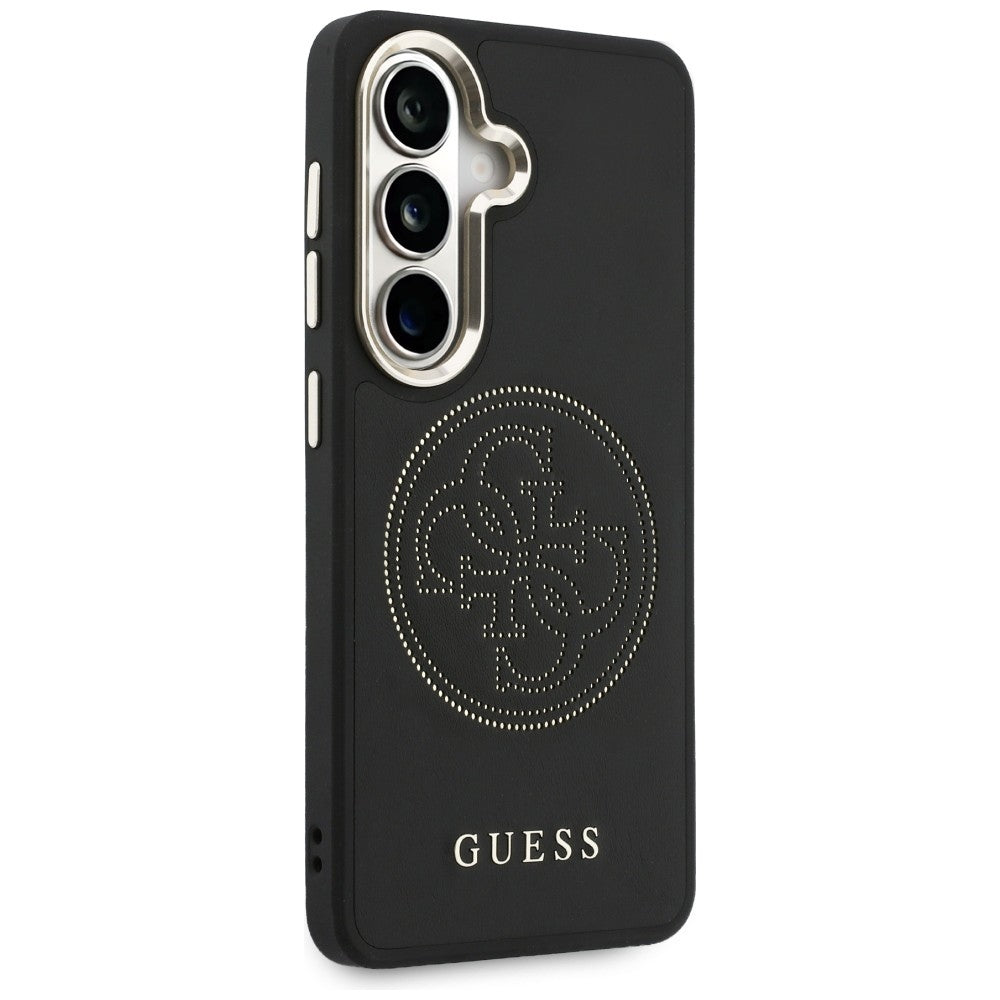 Funda MagSafe para Samsung Galaxy S26 S942, Guess, Logo Perforado, Negra