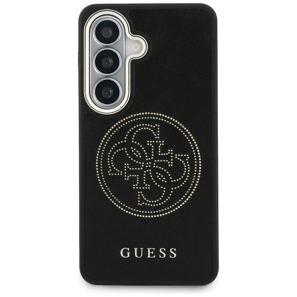Funda MagSafe para Samsung Galaxy S26 S942, Guess, Logo Perforado, Negra