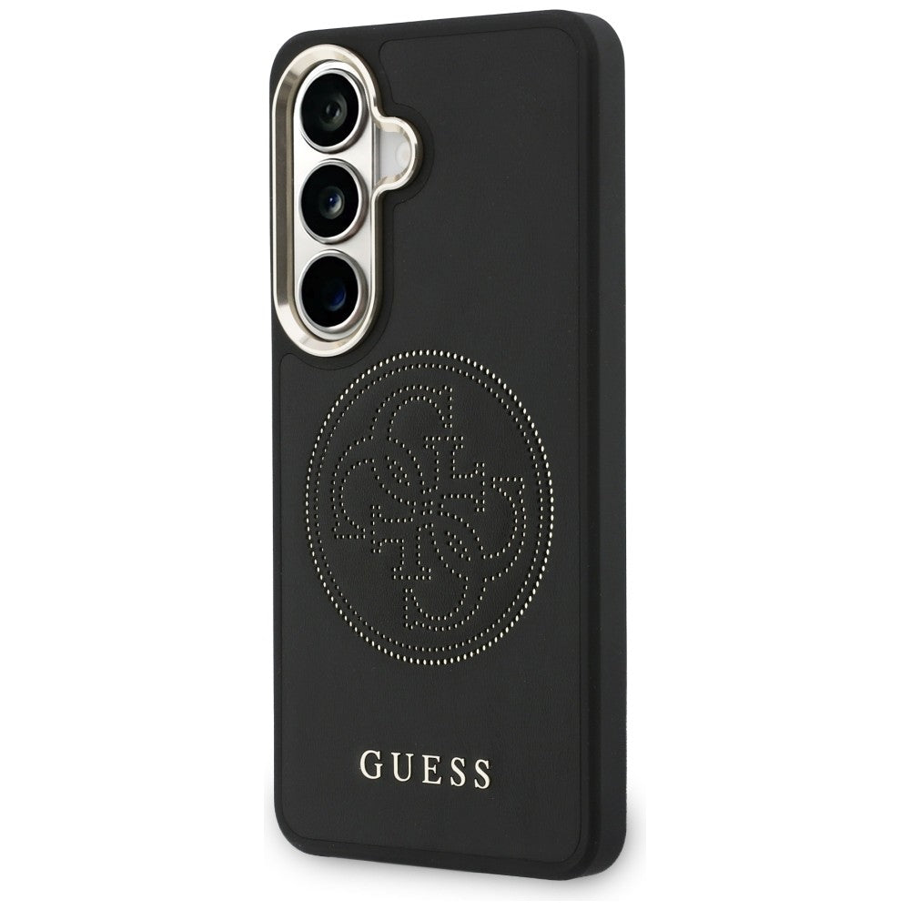 Funda MagSafe para Samsung Galaxy S26 S942, Guess, Logo Perforado, Negra