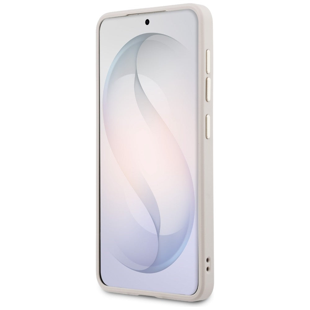 MagSafe Case for Samsung Galaxy S26 S942, Guess, Saffiano Peony Embossed Ring, Pink