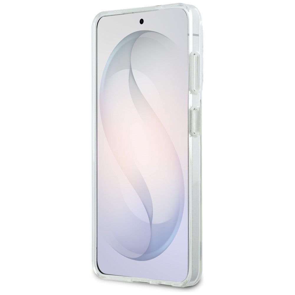 Funda MagSafe para Samsung Galaxy S26 S942, Karl Lagerfeld, IML Choupette Peekaboo Logo, Blanca