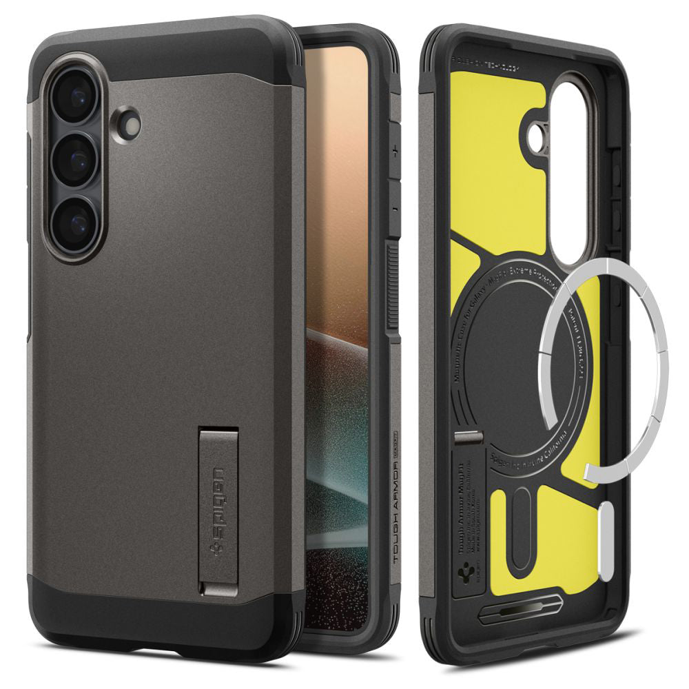 Funda MagSafe para Samsung Galaxy S26 S942, Spigen, Tough Armor, Gris ACS10739