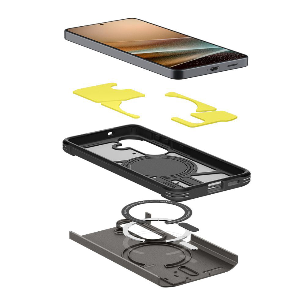 Funda MagSafe para Samsung Galaxy S26 S942, Spigen, Tough Armor, Gris ACS10739