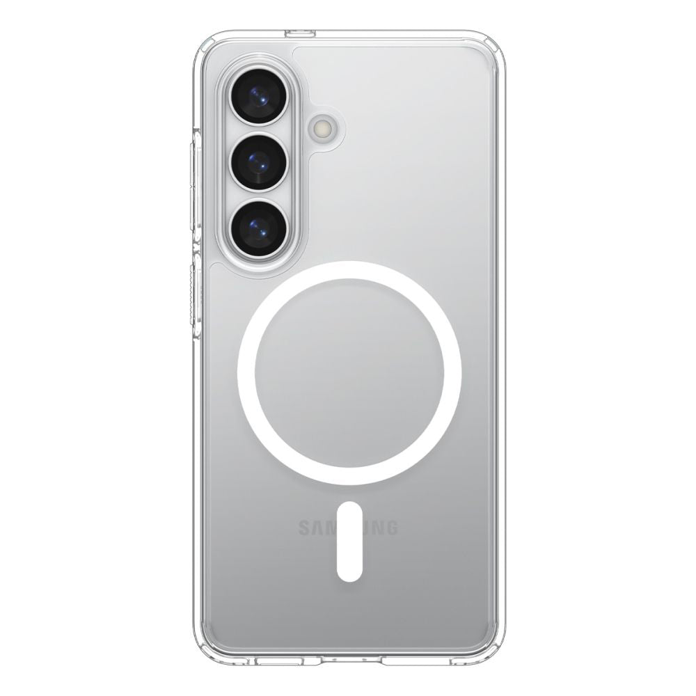 Funda MagSafe para Samsung Galaxy S26 S942, Spigen, Ultra Hybrid, Transparente Blanca ACS10734