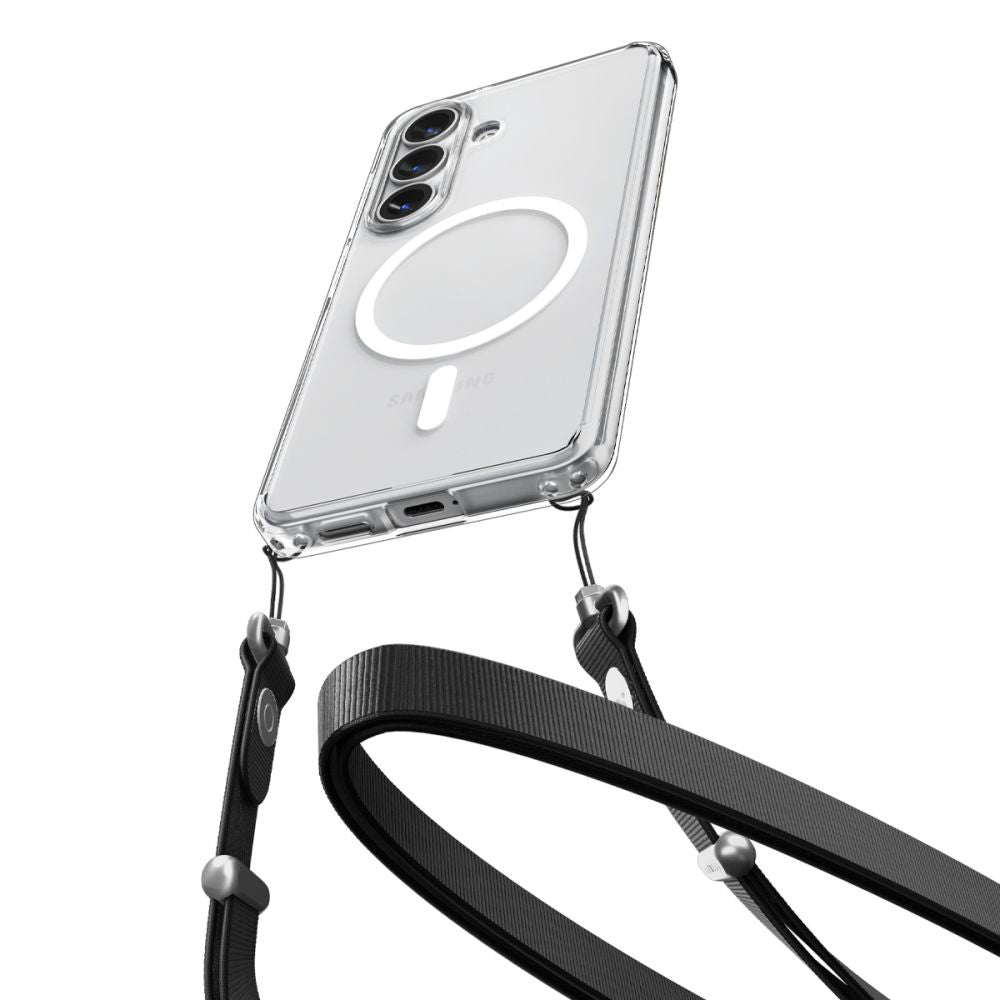 Funda MagSafe para Samsung Galaxy S26 S942, Spigen, Ultra Hybrid, Transparente Blanca ACS10734