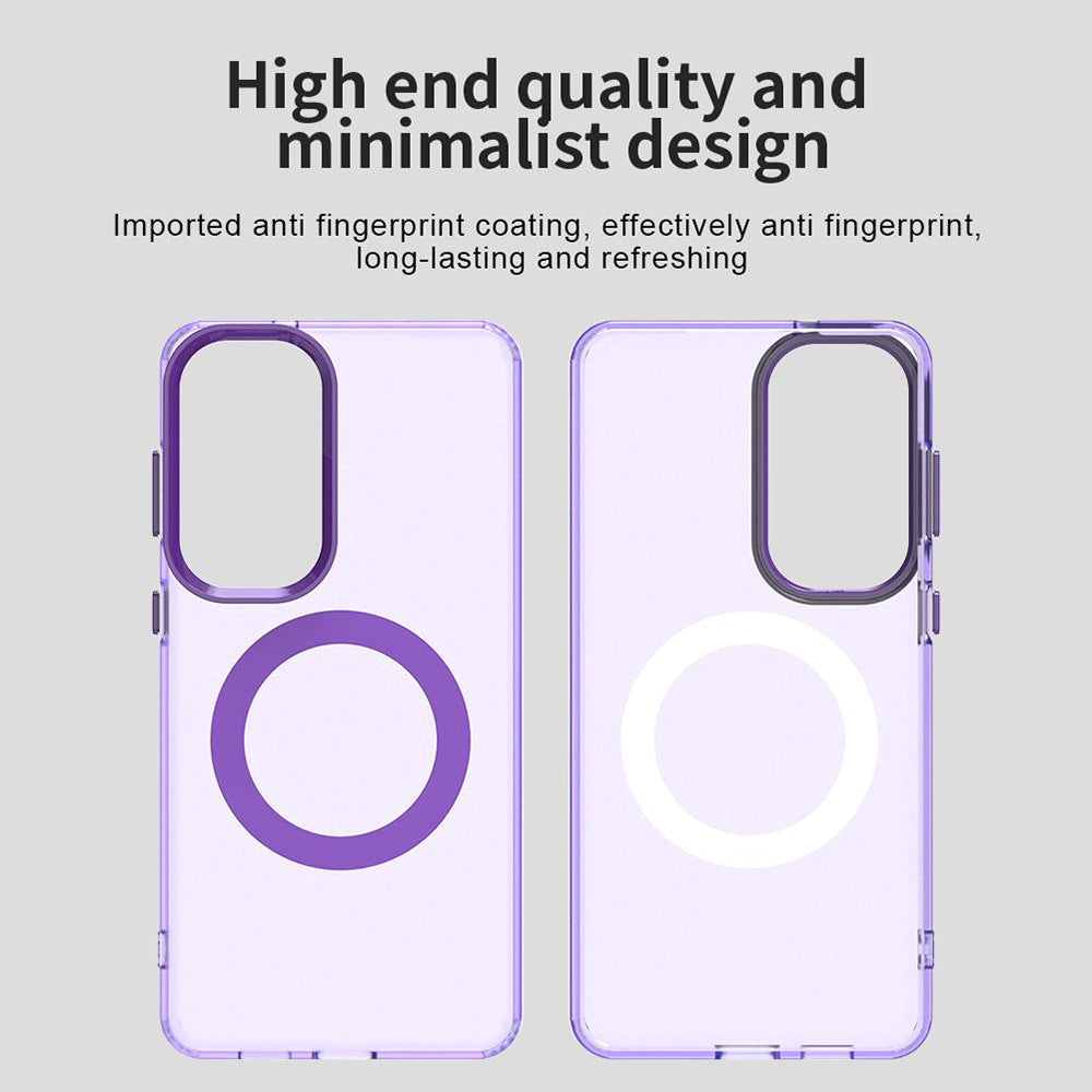 Funda MagSafe para Samsung Galaxy S26 S942, Techsuit, CandyCase, Morado