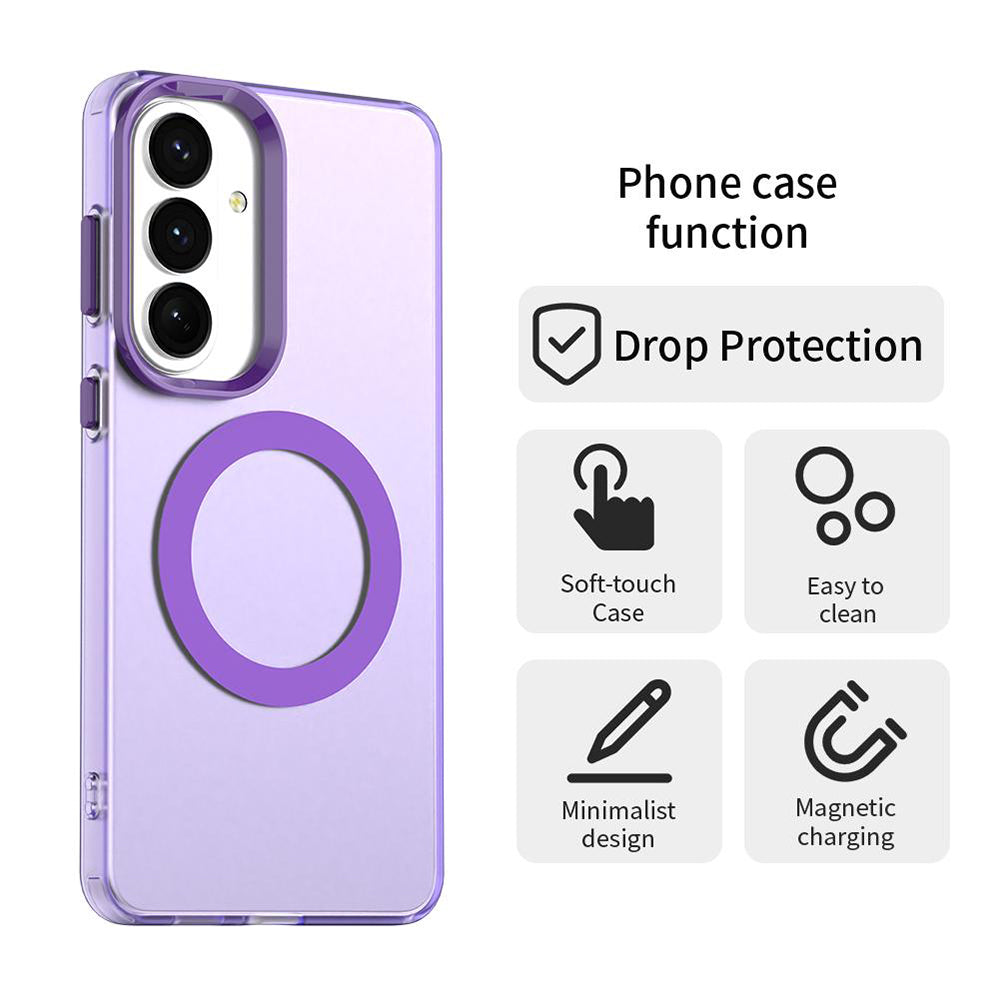 Funda MagSafe para Samsung Galaxy S26 S942, Techsuit, CandyCase, Morado