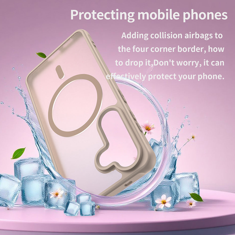 Funda MagSafe para Samsung Galaxy S26 S942, Techsuit, HaloFrost II, Dorada