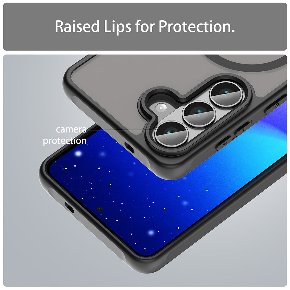 Funda MagSafe para Samsung Galaxy S26 S942, Techsuit, HaloFrost II, Negra