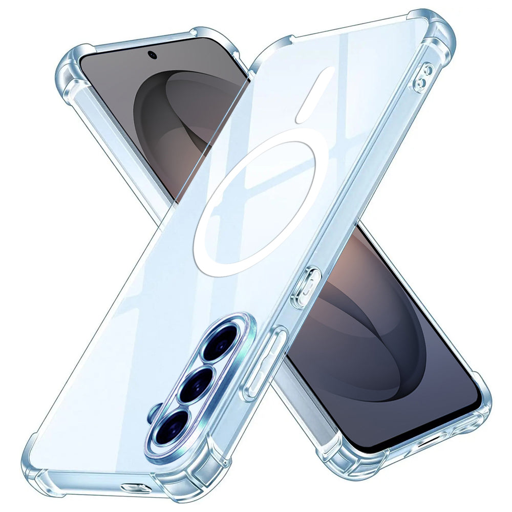 Funda MagSafe para Samsung Galaxy S26 S942, Techsuit, Antigolpes, Transparente