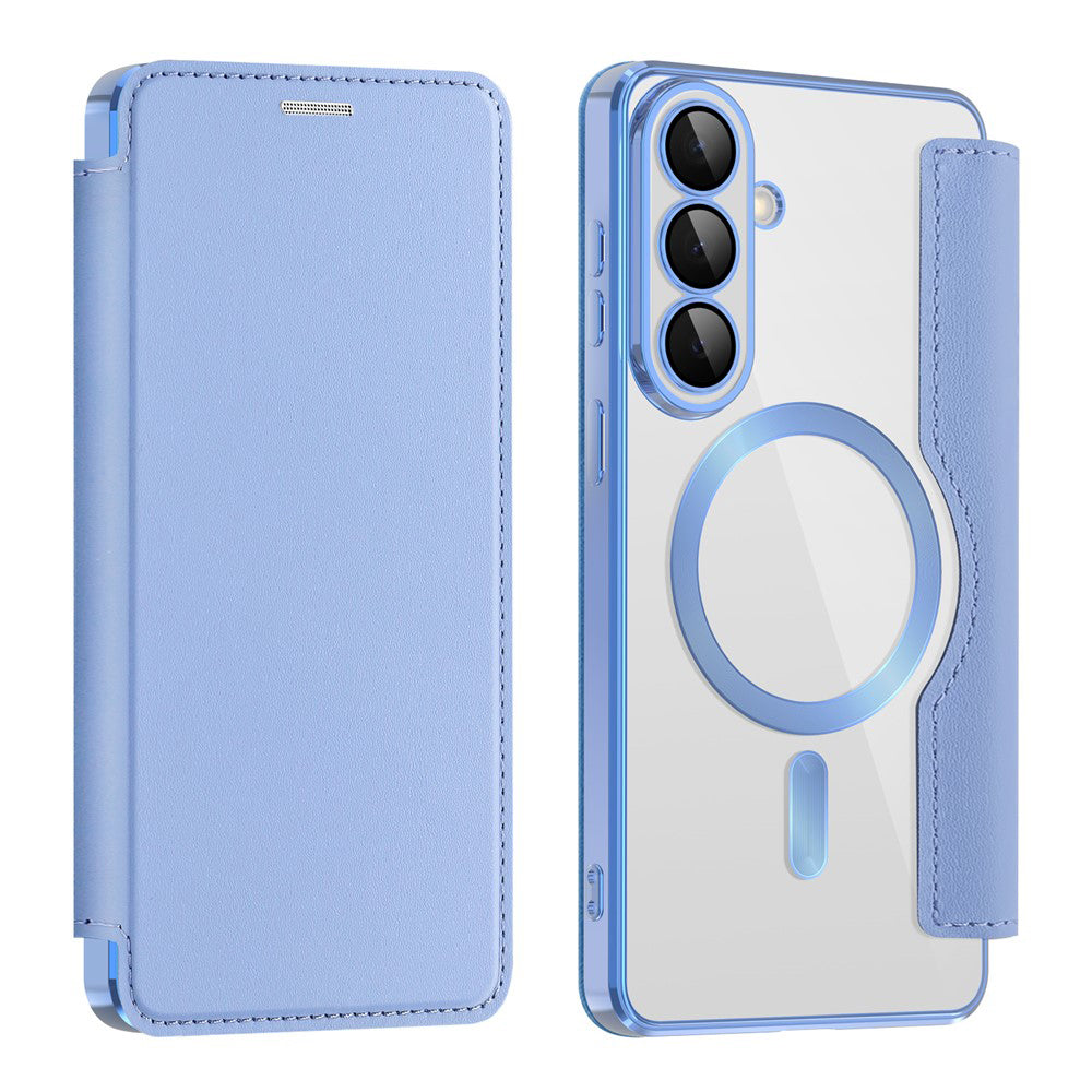 MagSafe Case for Samsung Galaxy S26 S942, Techsuit, SmartMag Book, Blue