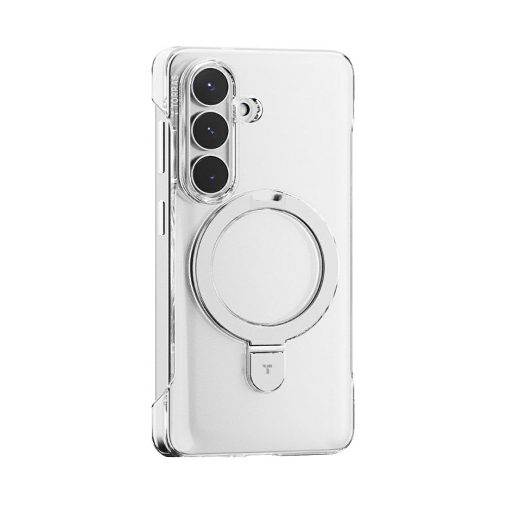 Funda MagSafe para Samsung Galaxy S26 S942, Torras, Ostand Slim, Transparente