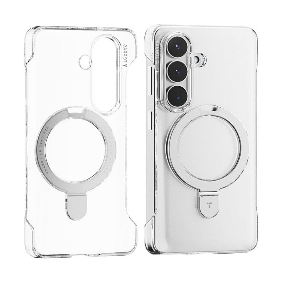 Funda MagSafe para Samsung Galaxy S26 S942, Torras, Ostand Slim, Transparente