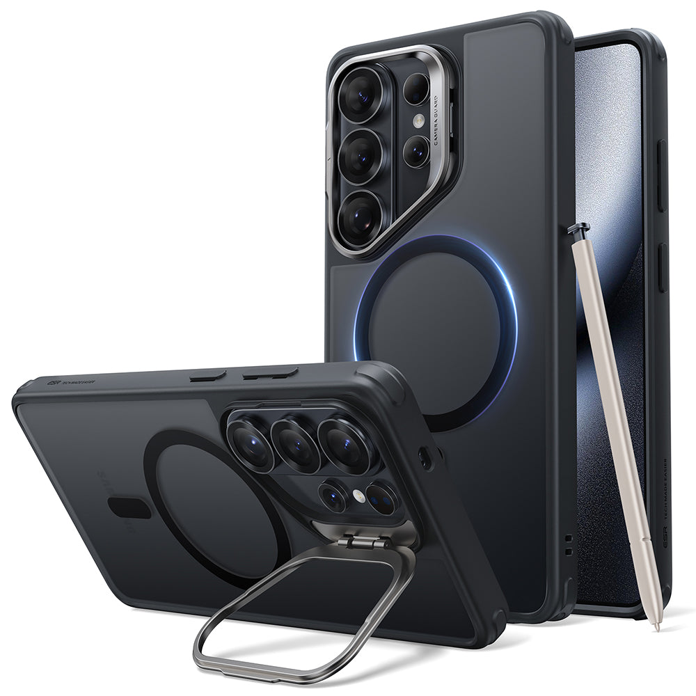 Funda MagSafe para Samsung Galaxy S26 Ultra S948, ESR, Classic Hybrid Kickstand, Negra Satinada