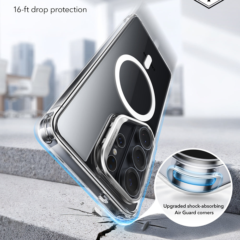 Funda MagSafe para Samsung Galaxy S26 Ultra S948, ESR, Classic Hybrid Kickstand, Transparente