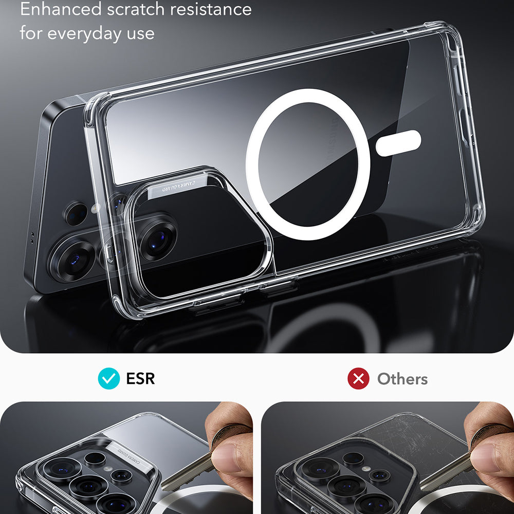 Funda MagSafe para Samsung Galaxy S26 Ultra S948, ESR, Classic Hybrid, Transparente