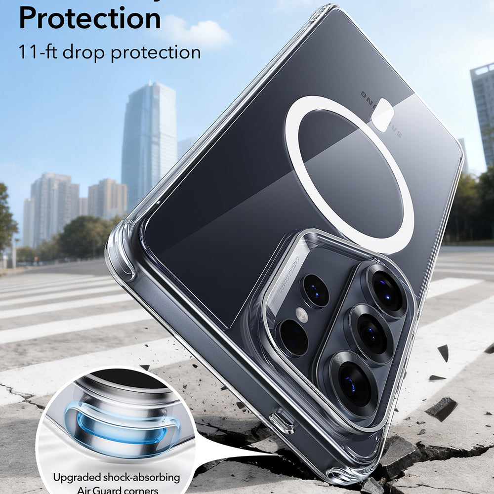 Funda MagSafe para Samsung Galaxy S26 Ultra S948, ESR, Classic Hybrid, Transparente