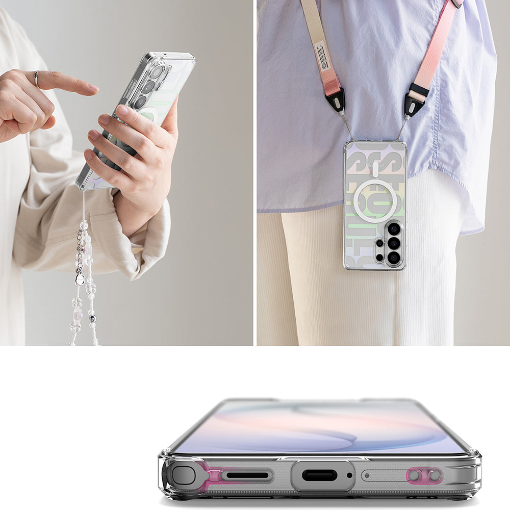 Funda MagSafe para Samsung Galaxy S26 Ultra S948, Ringke, Fusion Seoul, Transparente