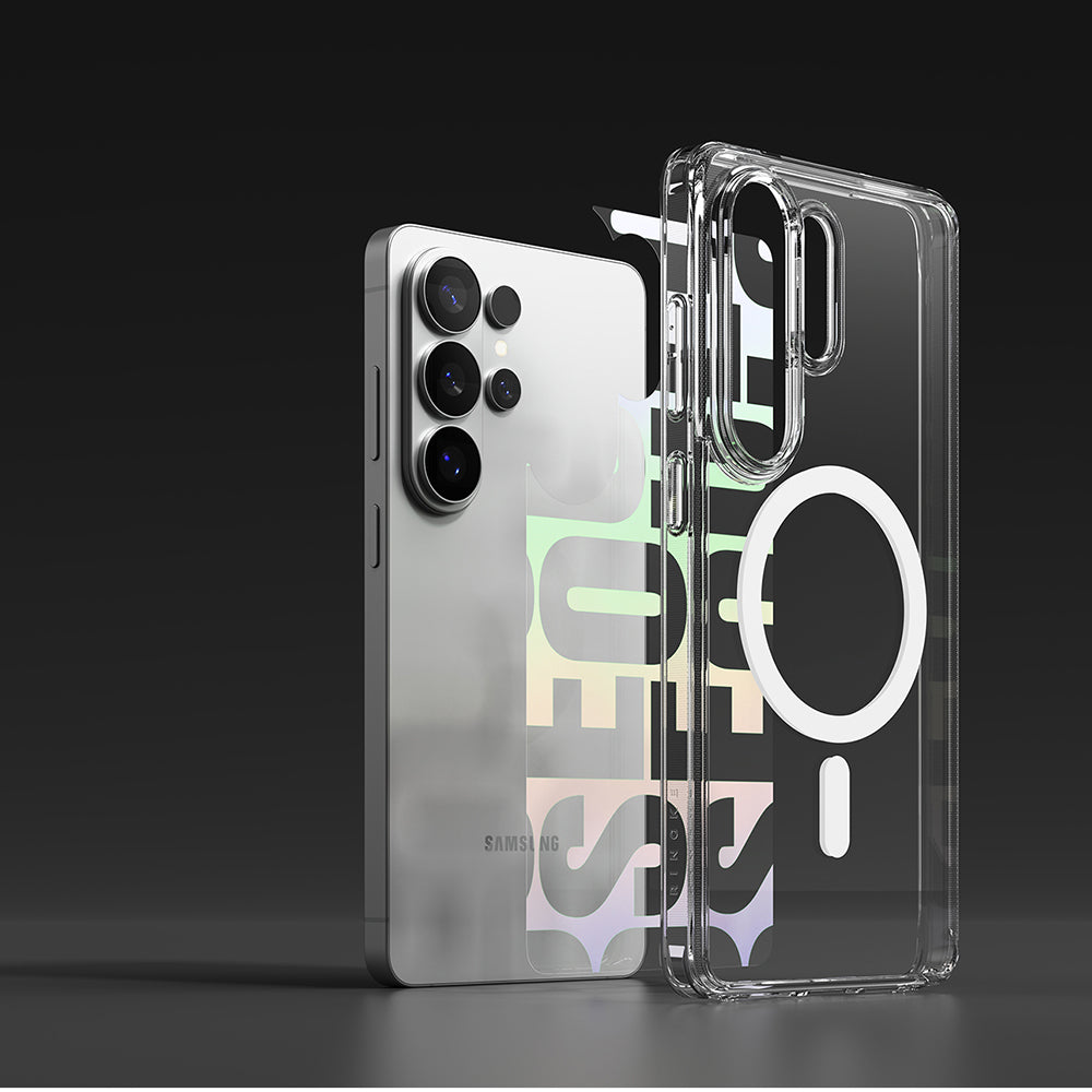 Funda MagSafe para Samsung Galaxy S26 Ultra S948, Ringke, Fusion Seoul, Transparente