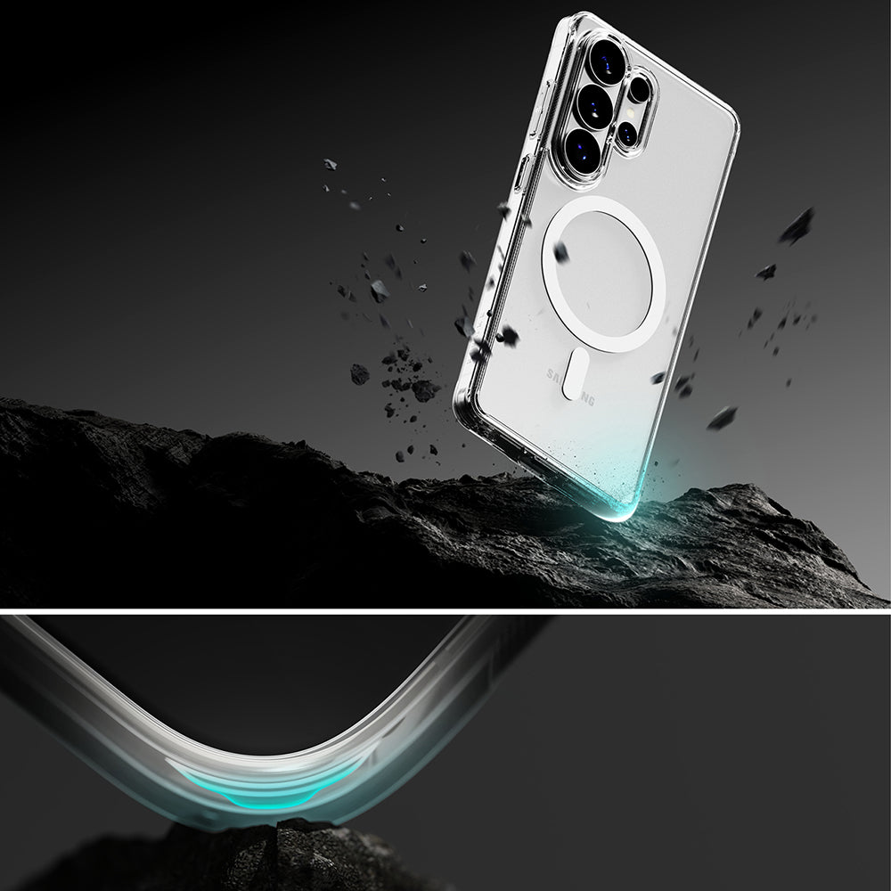 Funda MagSafe para Samsung Galaxy S26 Ultra S948, Ringke, Fusion, Transparente