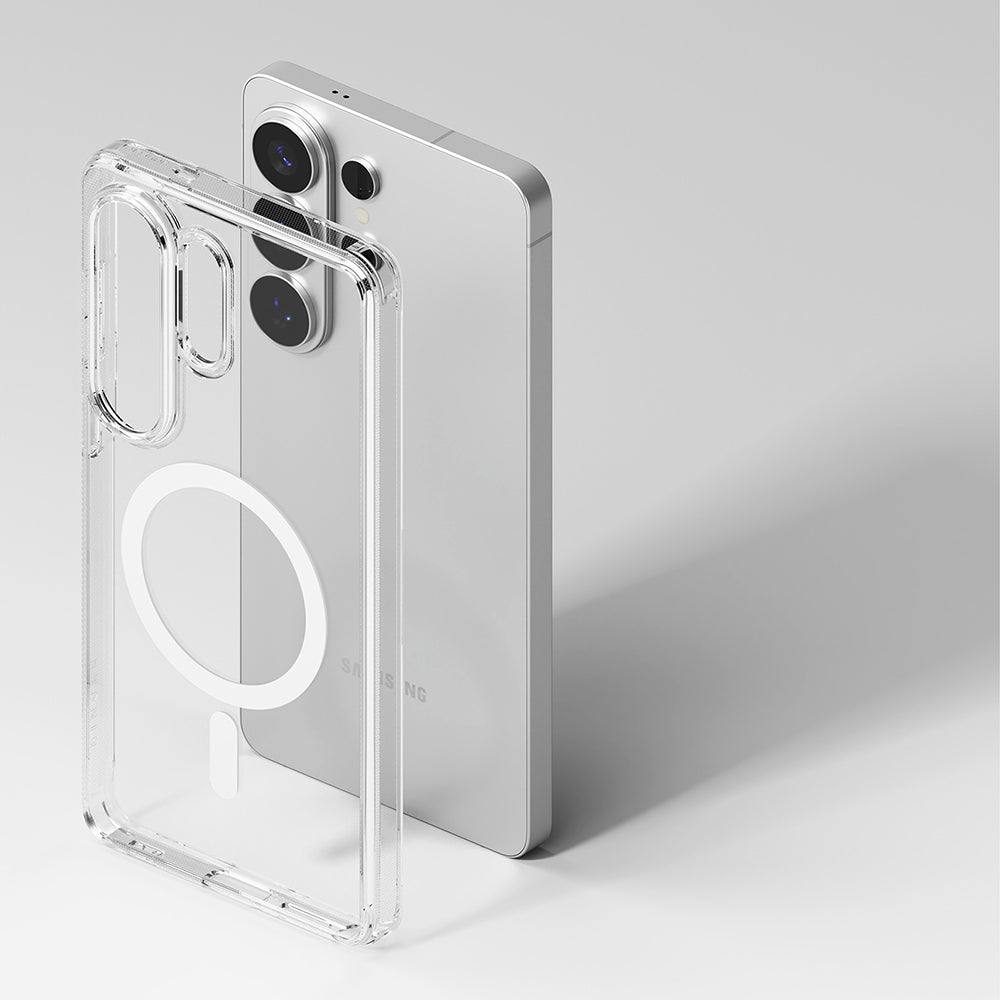 Funda MagSafe para Samsung Galaxy S26 Ultra S948, Ringke, Fusion, Transparente