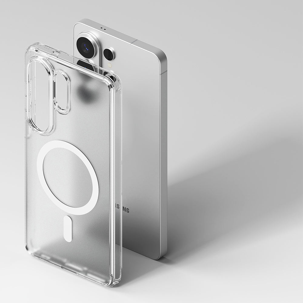Funda MagSafe para Samsung Galaxy S26 Ultra S948, Ringke, Fusion, Transparente Mate