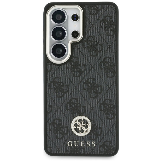 Funda MagSafe para Samsung Galaxy S26 Ultra S948, GUESS, 4G Big Rhinestone Triangle Strap, Negra