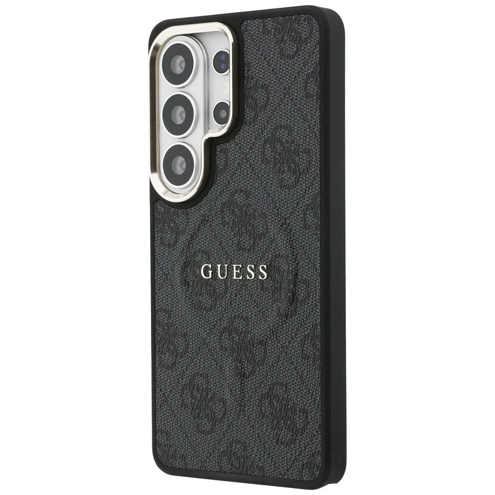 Funda MagSafe para Samsung Galaxy S26 Ultra S948, Guess, 4G Embossed Ring, Negra