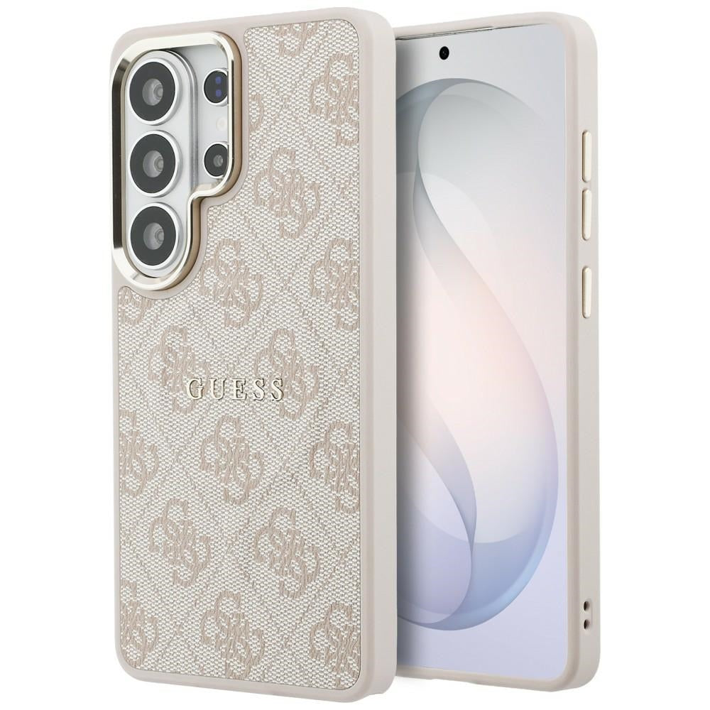 Funda MagSafe para Samsung Galaxy S26 Ultra S948, Guess, 4G Embossed Ring, Rosa