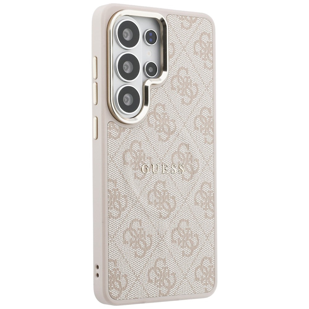 Funda MagSafe para Samsung Galaxy S26 Ultra S948, Guess, 4G Embossed Ring, Rosa