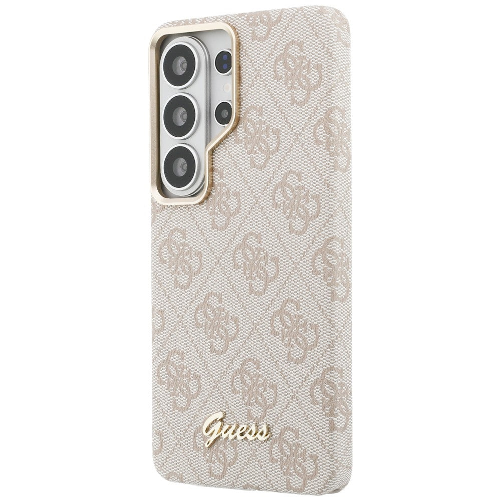 Funda MagSafe para Samsung Galaxy S26 Ultra S948, Guess, 4G Script Logo, Rosa