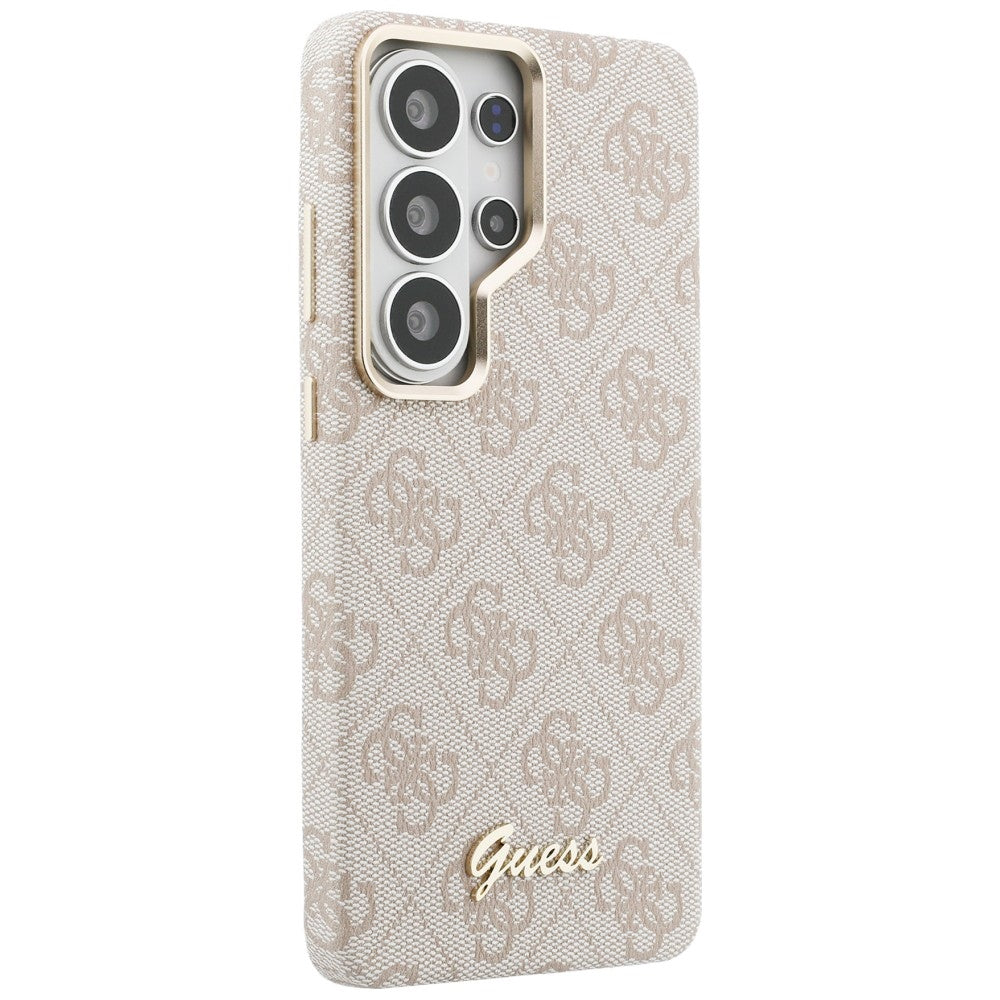 Funda MagSafe para Samsung Galaxy S26 Ultra S948, Guess, 4G Script Logo, Rosa