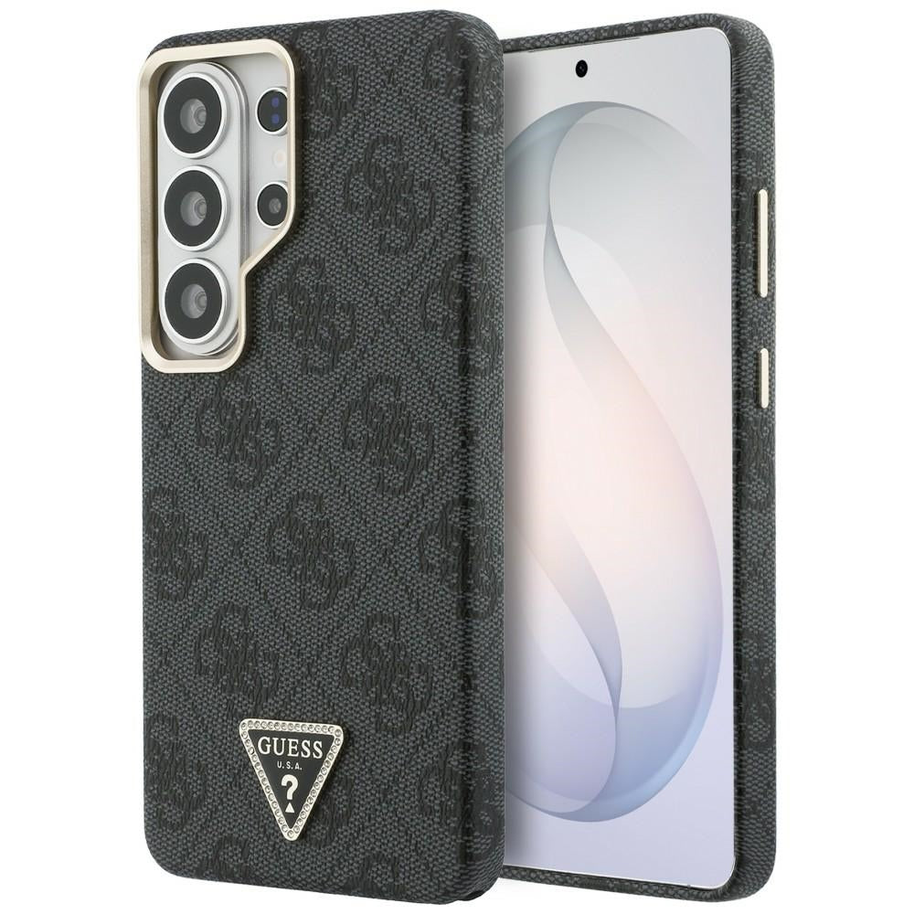 Funda MagSafe para Samsung Galaxy S26 Ultra S948, Guess, Logo Triángulo 4G, Negra