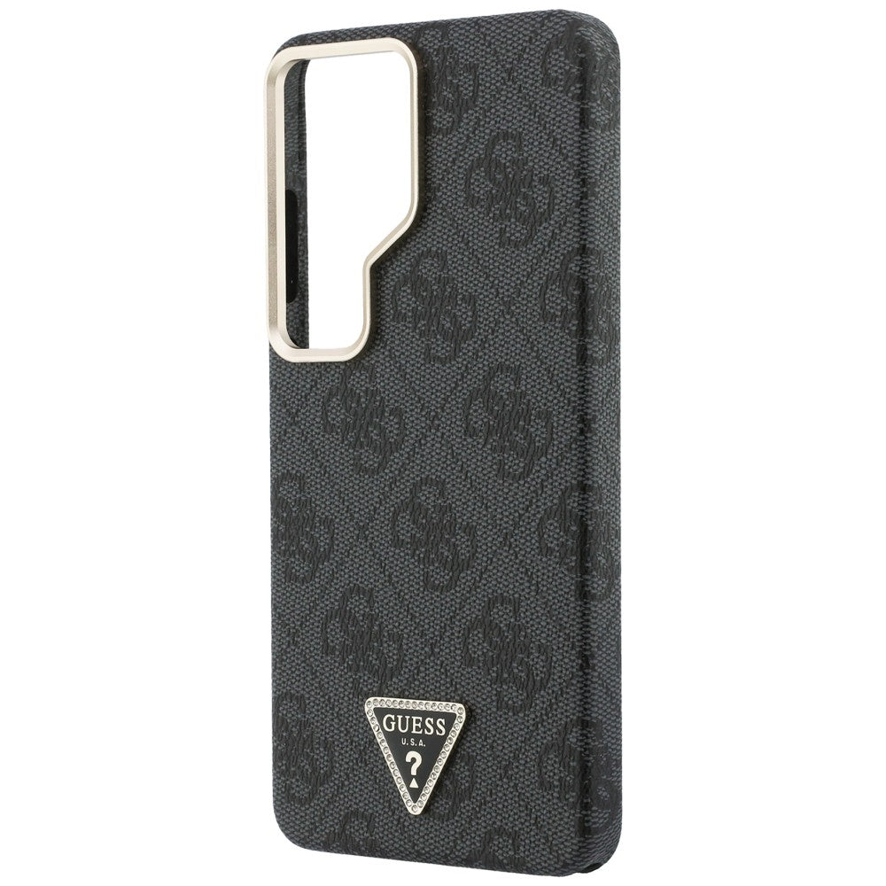 Funda MagSafe para Samsung Galaxy S26 Ultra S948, Guess, Logo Triángulo 4G, Negra
