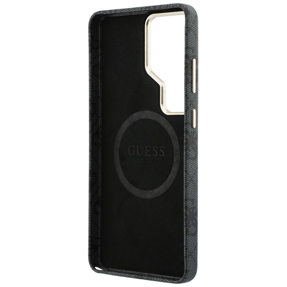 Funda MagSafe para Samsung Galaxy S26 Ultra S948, Guess, Logo Triángulo 4G, Negra