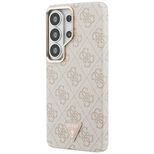 Funda MagSafe para Samsung Galaxy S26 Ultra S948, Guess, Logo Triángulo 4G, Rosa.