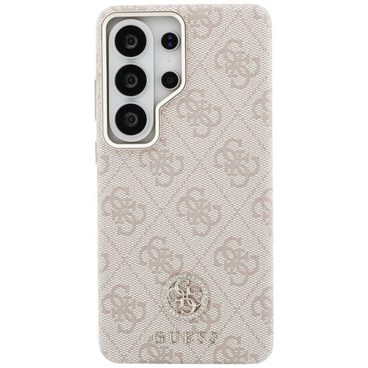 Funda MagSafe para Samsung Galaxy S26 Ultra S948, Guess, Rhinestone Round Logo, Rosa