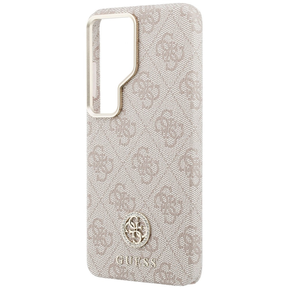 Funda MagSafe para Samsung Galaxy S26 Ultra S948, Guess, Rhinestone Round Logo, Rosa