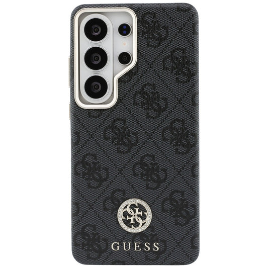 Funda MagSafe para Samsung Galaxy S26 Ultra S948, Guess, Strass Round Logo, Negra