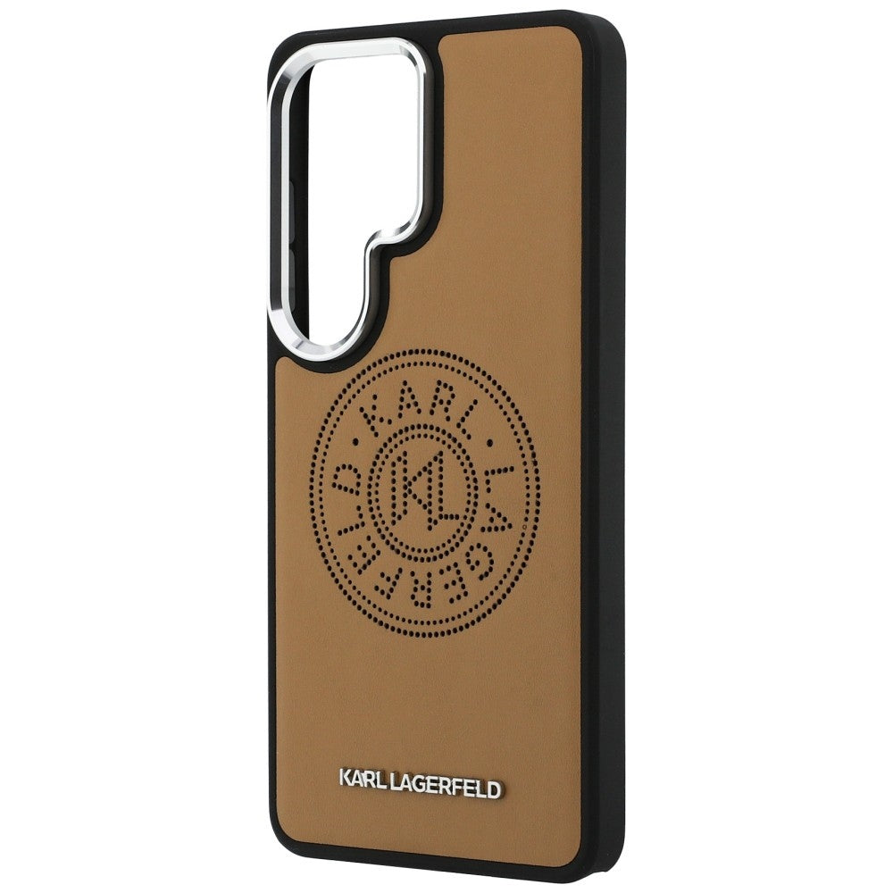 Funda MagSafe para Samsung Galaxy S26 Ultra S948, Karl Lagerfeld, Karl Round Point Logo, Marrón