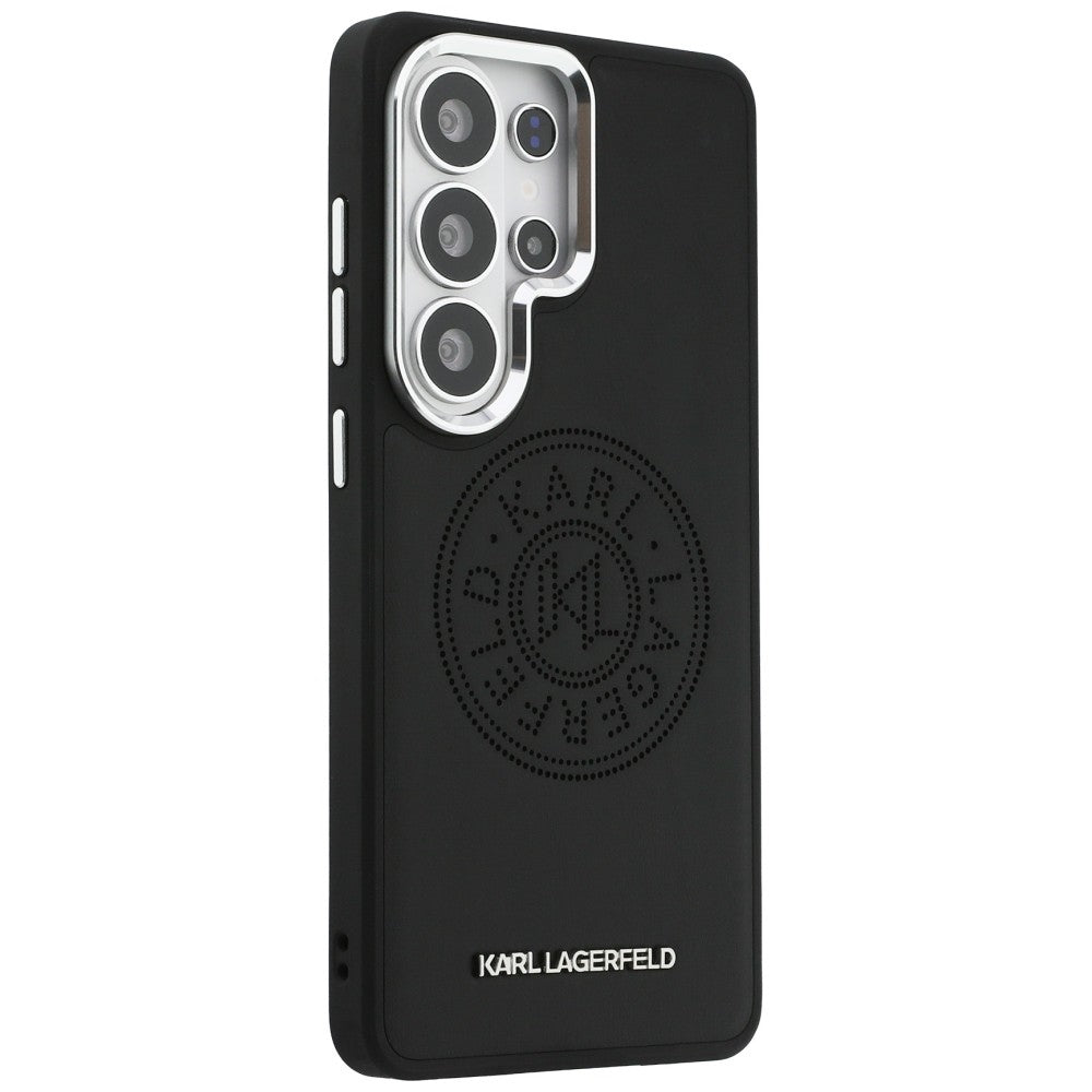 Funda MagSafe para Samsung Galaxy S26 Ultra S948, Karl Lagerfeld, Karl Round Point Logo, Negra
