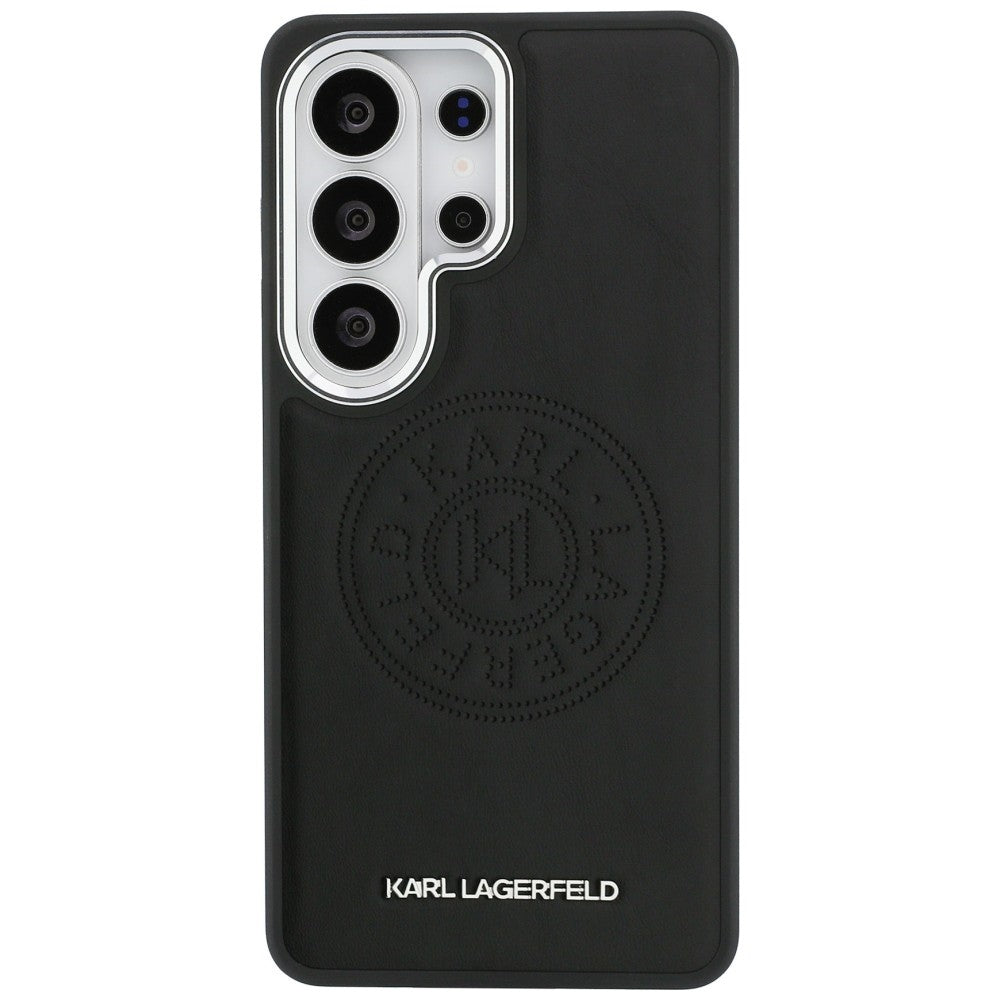 Funda MagSafe para Samsung Galaxy S26 Ultra S948, Karl Lagerfeld, Karl Round Point Logo, Negra