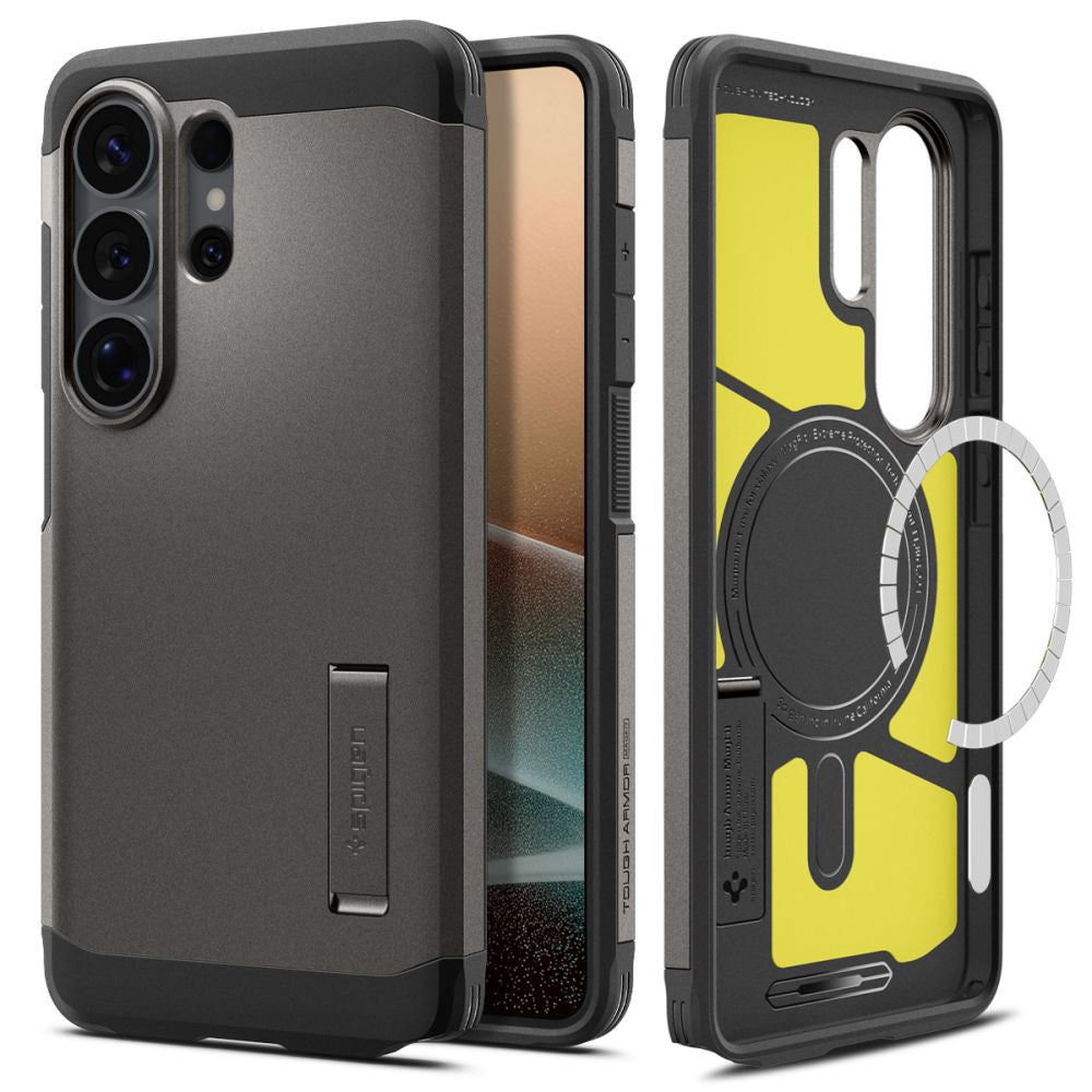 Funda MagSafe para Samsung Galaxy S26 Ultra S948, Spigen, Tough Armor, Gris ACS10685